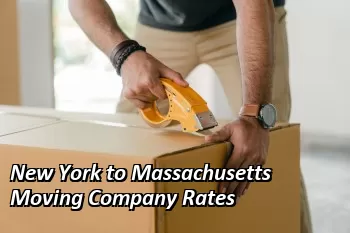 New York to Massachusetts Moving Company Rates