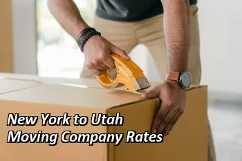 New York to Utah Moving Company Rates